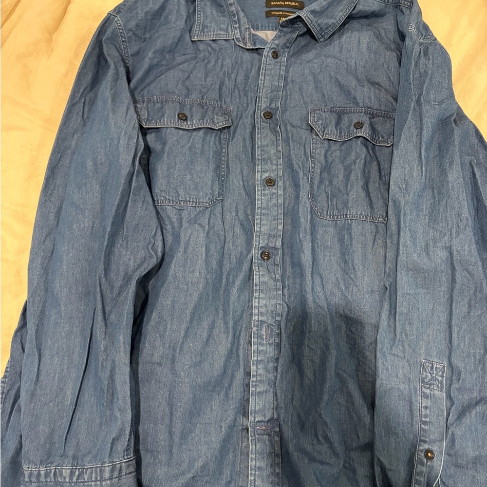Banana Republic Classic Blue Shirt Jacket